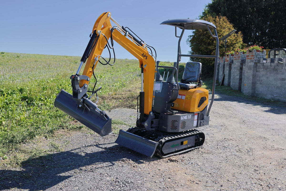 Miniexcavadora APS KME10 con brazo giratorio