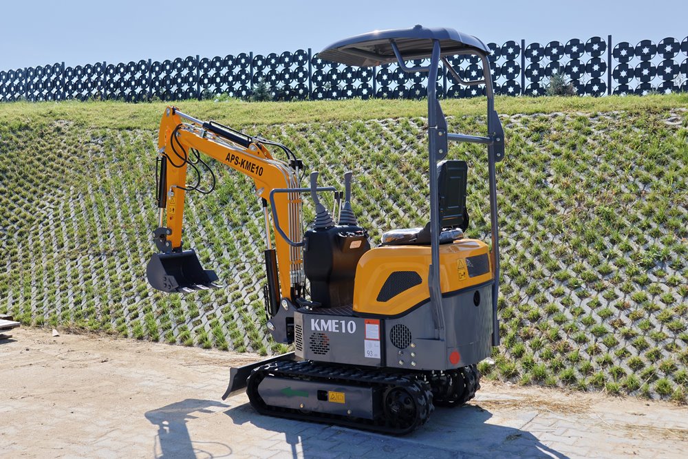Miniexcavadora APS KME10 con brazo giratorio