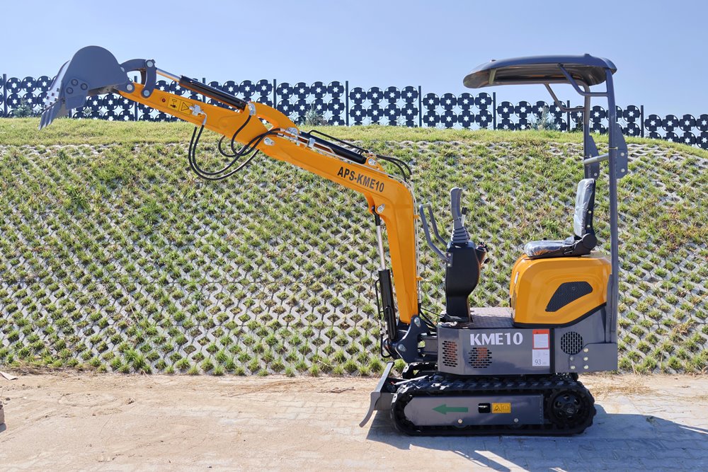 Miniexcavadora APS KME10 con brazo giratorio