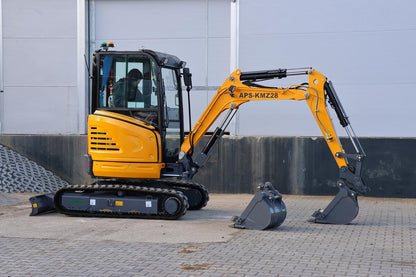 Mini excavadora APS KMZ 28 con brazo de torsión