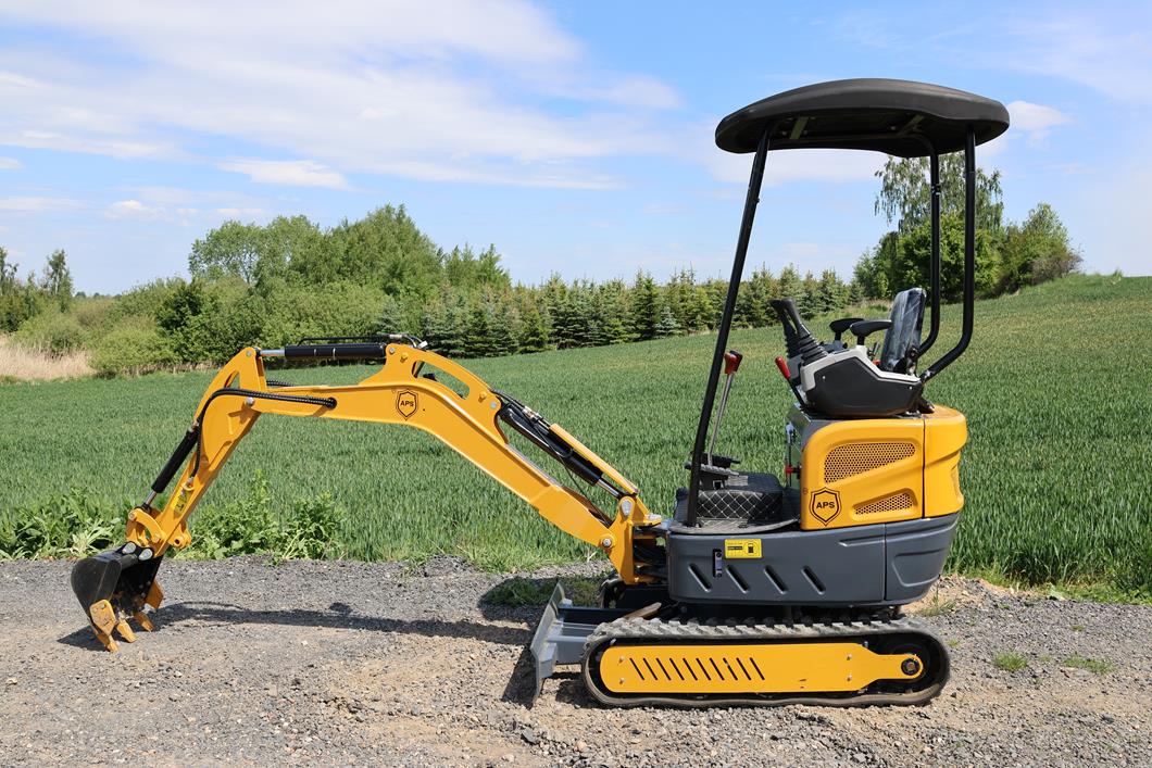 Miniexcavadora APS OKW17 con brazo de torsión