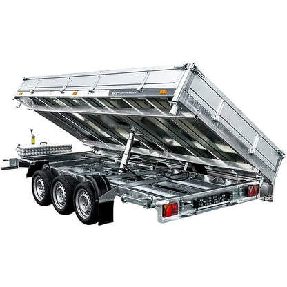 Remolque basculante hidráulico 3 ejes 6m 3500kg UNITRAILER TASKER