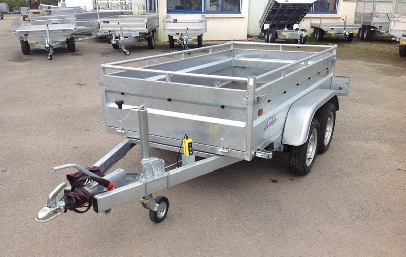 Remolque basculante de alta resistencia Lider, PTAC 1500 kg, ejes dobles con freno
