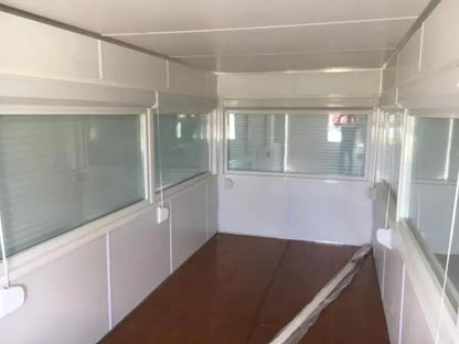 Contenedor de observación de 20 pies con estructura reforzada y ventanas panorámicas