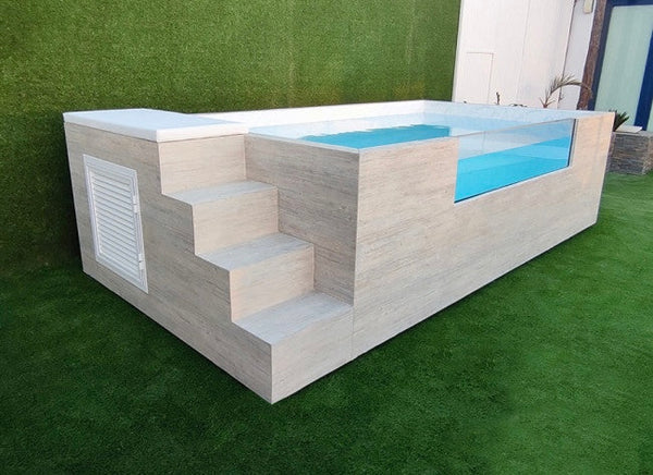 Piscina elevada acero rigido ilu pro 235