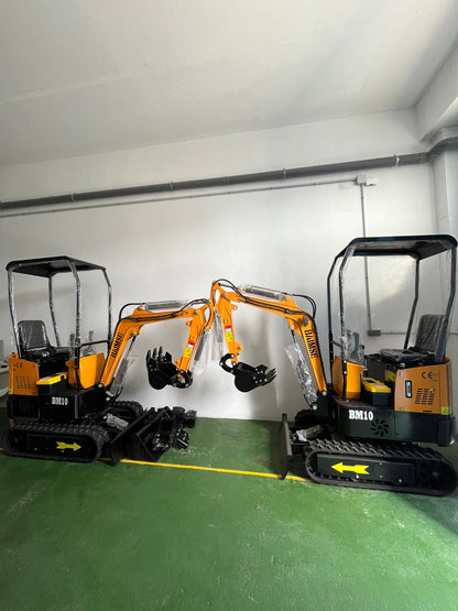 Miniexcavadora Giratoria JPC BAIMSE BM10 1 Tonelada, Motor Monocilíndrico