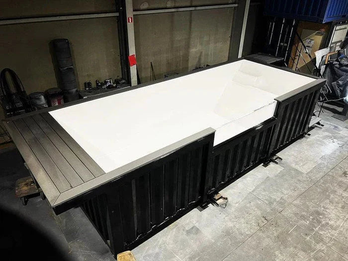 Contenedor piscina de 6m negro
