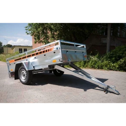 Remolque de carga BOG723 de 1 eje 233 x 132 cm – Chasis reforzado galvanizado en caliente, 500/750 kg