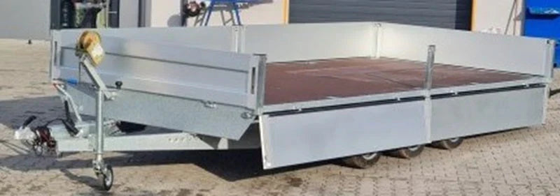 Plataforma lateral abatible Boss 600 x 200 cm 3500 KG + rampas + muletas