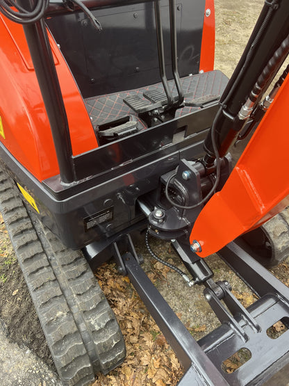 Mini Excavadora Giratoria Baimse 2500 kg, Motor de 3 Cilindros Kubota D1105 | Émeraude-Pelle