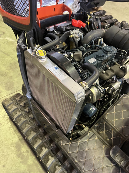 Mini excavadora de 1200 kg con motor Kubota de 3 cilindros y orugas retráctiles de 74 cm