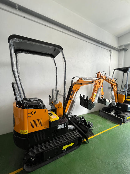 Miniexcavadora Giratoria JPC BAIMSE BM10 1 Tonelada, Motor Monocilíndrico