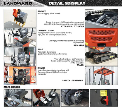 Mini-Excavadora 1.8 Toneladas