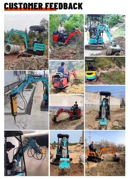 Miniexcavadora de orugas de 2.2 toneladas