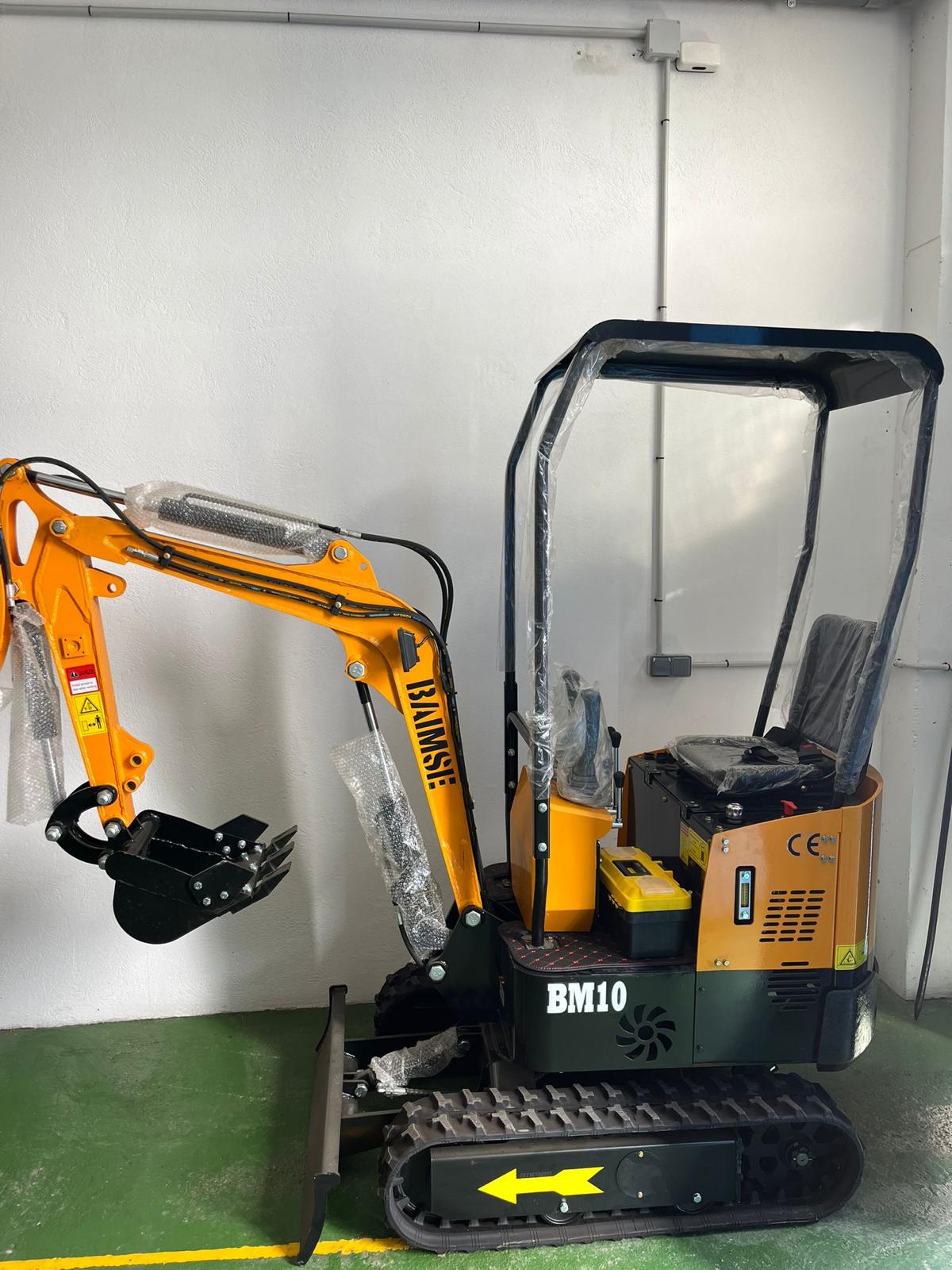 Miniexcavadora Giratoria JPC BAIMSE BM10 1 Tonelada, Motor Monocilíndrico
