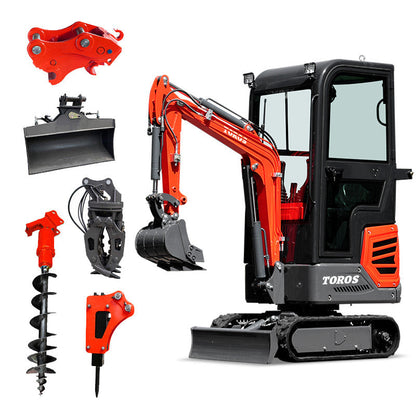 Miniexcavadora Compacta TOROS 1.2 Toneladas – Rendimiento y Versatilidad