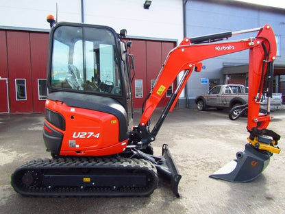 Kubota U27-4 NUEVO + 3 CUCHARONES – Miniexcavadora de 2,7 T