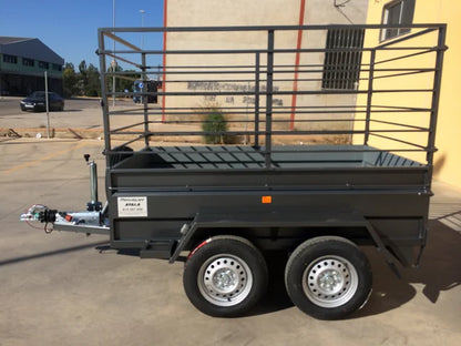 Remolque 2 ejes 2.500 x 1.500 x 500 – reforzado – mma 750 kg