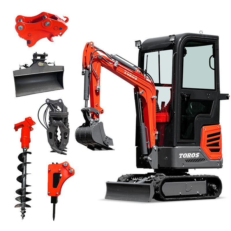 Miniexcavadora Compacta TOROS 1.2 Toneladas – Rendimiento y Versatilidad