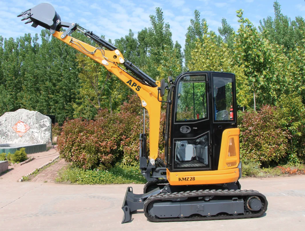 Mini excavadora APS KMZ 28 con brazo de torsión
