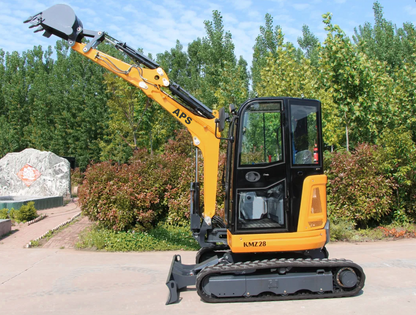 Mini excavadora APS KMZ 28 con brazo de torsión