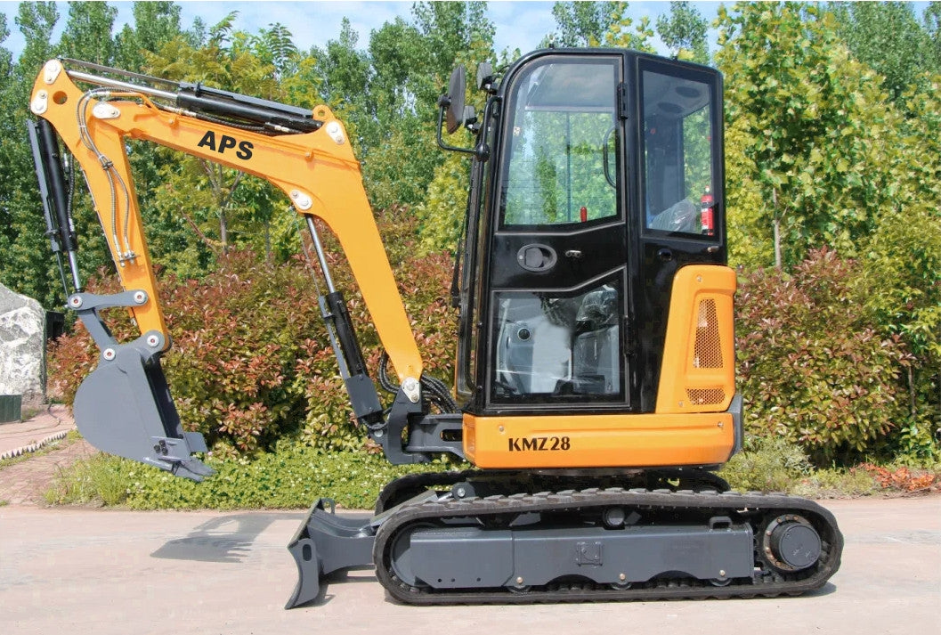 Mini excavadora APS KMZ 28 con brazo de torsión
