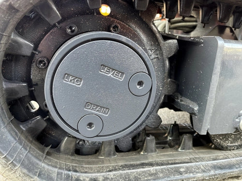 Miniexcavadora compacta 1 ton, motor Kubota 3 cilindros diésel, giro cero