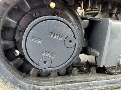 Miniexcavadora compacta 1 ton, motor Kubota 3 cilindros diésel, giro cero