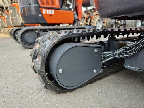 Miniexcavadora compacta 1 ton, motor Kubota 3 cilindros diésel, giro cero