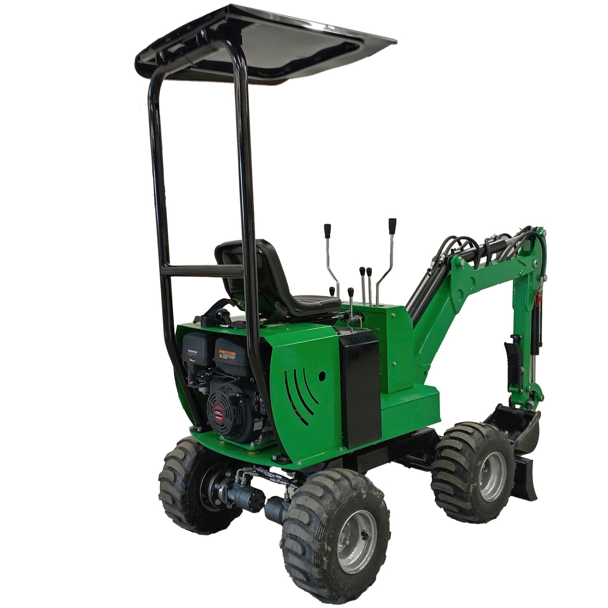 Miniexcavadora sobre ruedas Caivu HFT7
