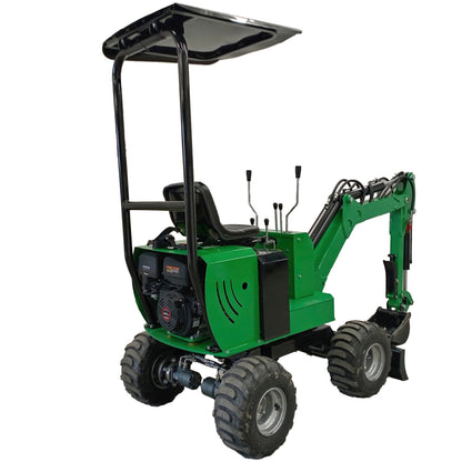 Miniexcavadora sobre ruedas Caivu HFT7