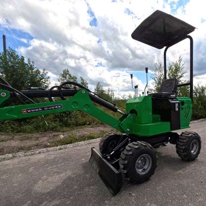 Miniexcavadora sobre ruedas Caivu HFT7