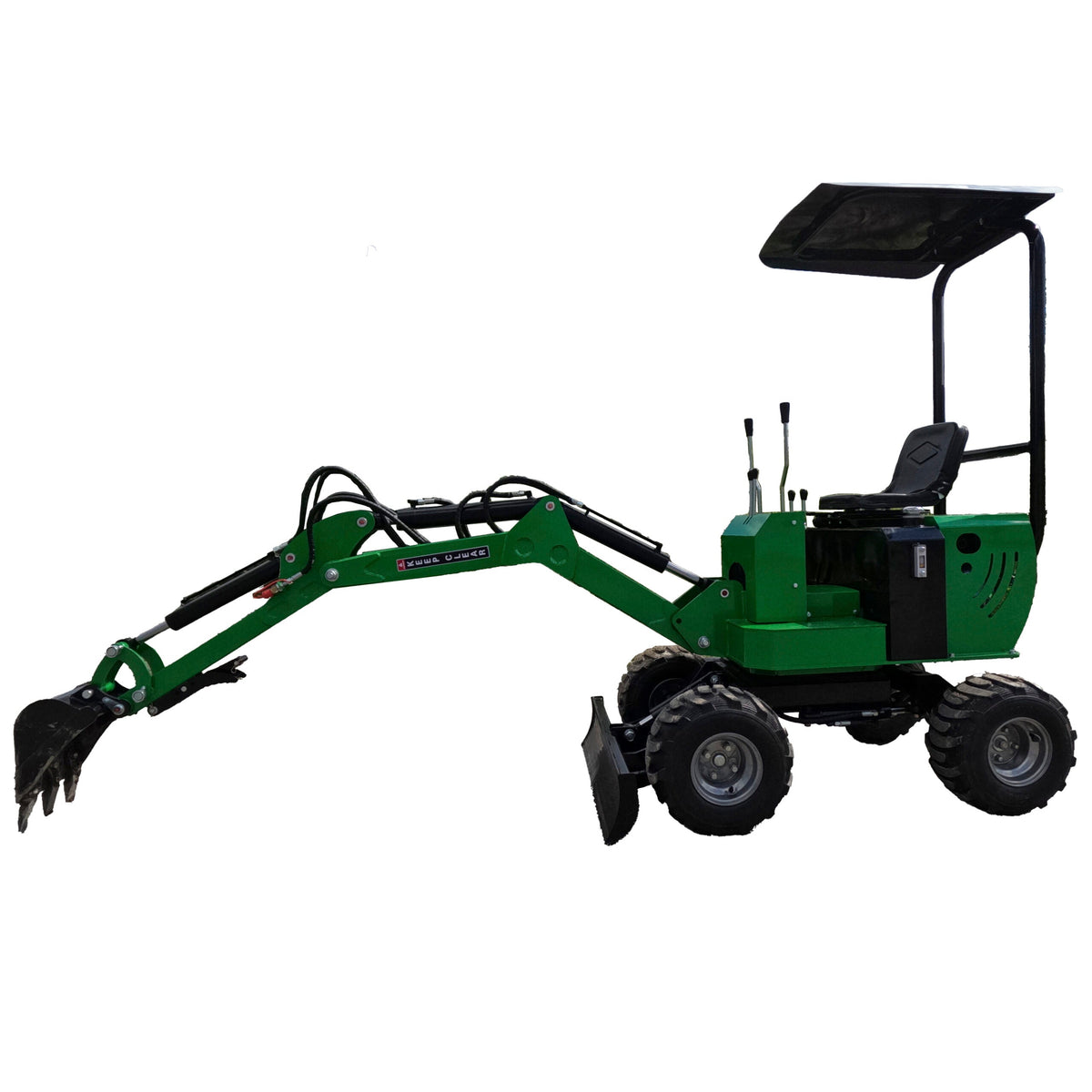 Miniexcavadora sobre ruedas Caivu HFT7