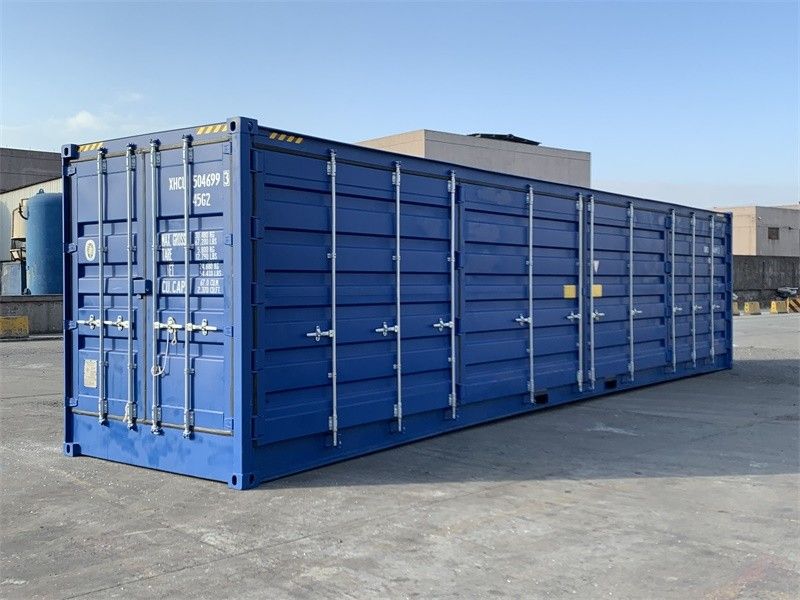 Contenedor marítimo de 40 pies HC con puertas laterales